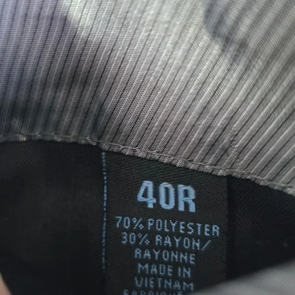 Van Heusen Studio Blazer Mens 40R Black Micro Stripe Two Button Suit Jacket Coat